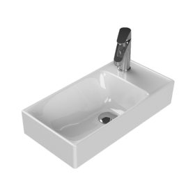   CeraStyle SHARP - JOBB CSAPLYUKAS - porcelán mosdókagyló - 50 x 25 cm